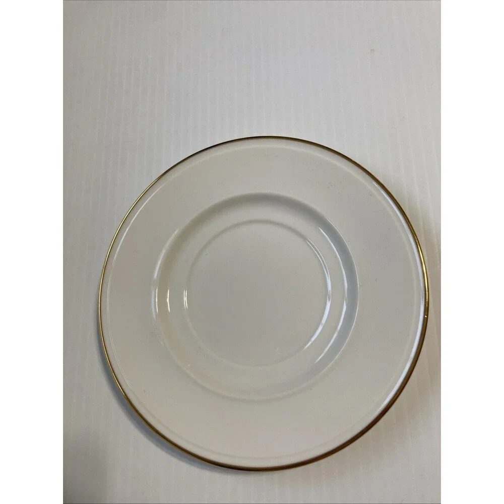 POTTERY BARN Gold Rim Saucer Plate IDG Japan 6 inch Diameter